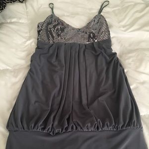 Grey with Sparkle night on the town dress